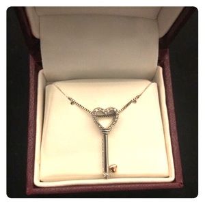 Diamond Key Pendant
